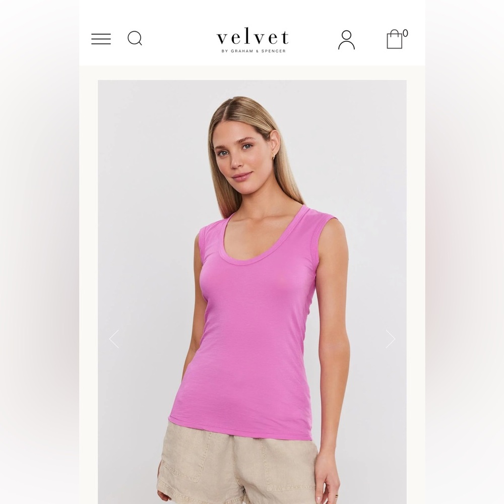 Knit sleeveless tee